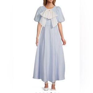 Antonio Melani
× Jennifer Sumko Kathleen CutOut Tie Neck Puff Sleeve Maxi
Dress